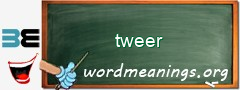 WordMeaning blackboard for tweer